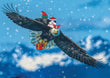 Christmas Card - Asio and Otis flying on an Eagle 2023   6-pk