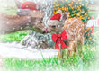 Christmas Card - Rudolph and Mom 2024 6-pk