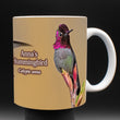 11oz Mug - ANHU 010  - Anna's Hummingbird