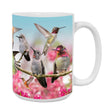 15oz Mug  -  HUBR 3 - Hummingbirds