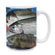 15oz Mug - SALM 001 - Salmonids Mug